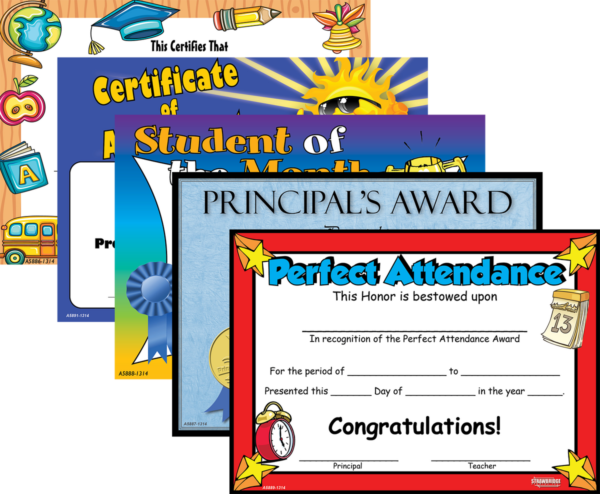 awards-certificates-achievement-strawbridge-studios for Free Printable Principal S Award Certificate Awards & Certificates - Achievement – Strawbridge Studios for Free Printable Principal S Award Certificate