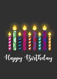 Candles Birthday Card - Notecards