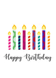 Candles Birthday Card - Notecards