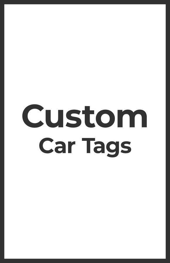 Car Stock Tags Custom Car Tags – Strawbridge Studios