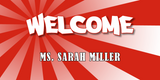 Teacher Welcome Signs - Starburst