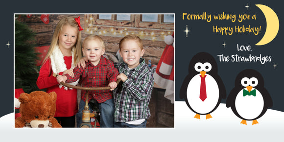 Holiday Cards - Formal Penguins