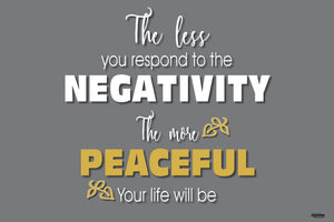 Less Negativity - Poster