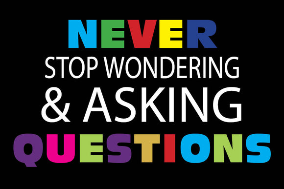 Never Stop Asking Questions - Poster